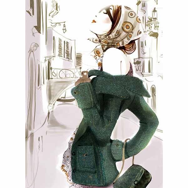 Фэшн иллюстрации девушек от Sophie Griotto