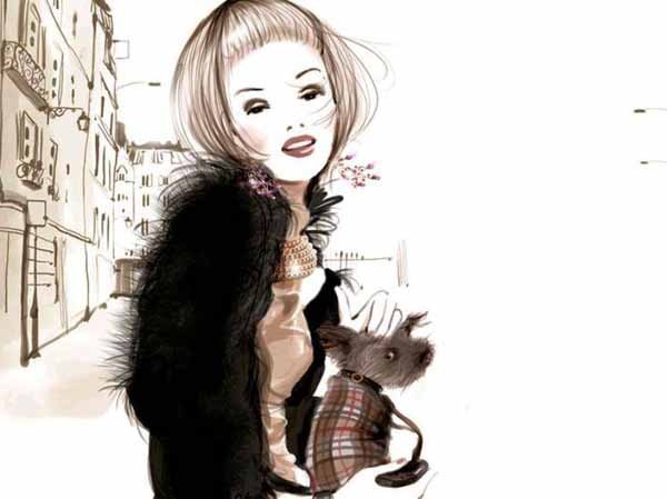 Фэшн иллюстрации девушек от Sophie Griotto