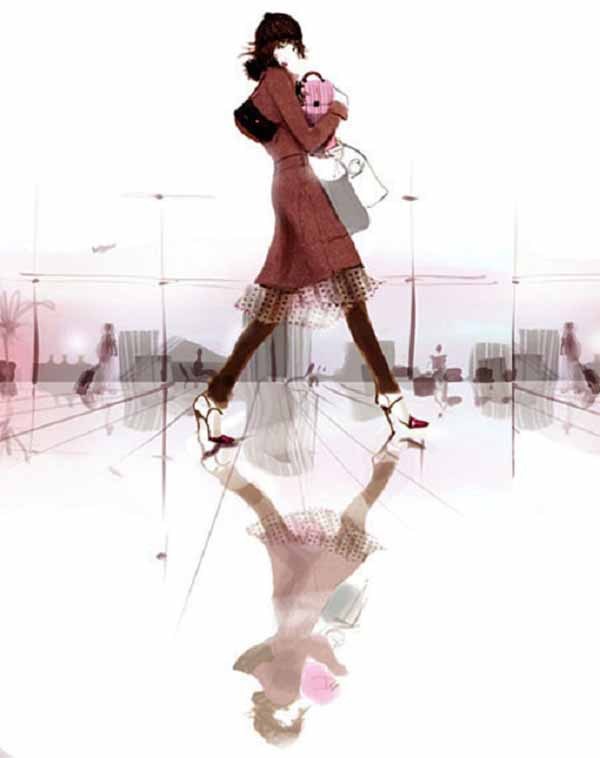 Фэшн иллюстрации девушек от Sophie Griotto