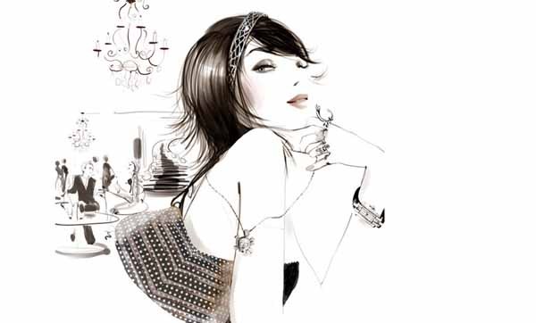 Фэшн иллюстрации девушек от Sophie Griotto
