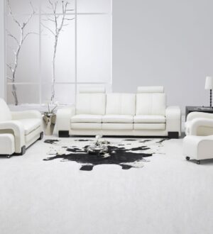 Интерьер гостиной в белом цвете