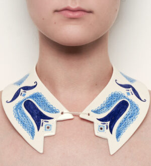 Съемные воротнички из фарфора от Madalina Andronic фото lookbook