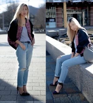 С чем носить джинсы бойфренда