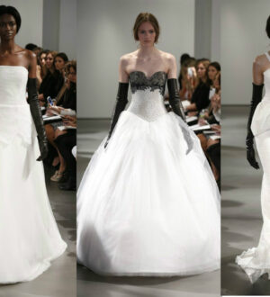 Монохромные свадебные платья Vera Wang Весна-Лето 2014
