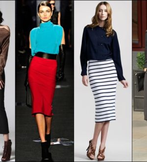 C чем носить юбку карандаш