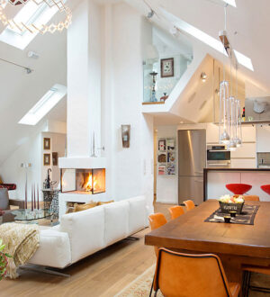 Стильный интерьер современного лофта