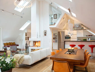 Стильный интерьер современного лофта