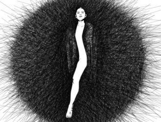 Частичная вышивка