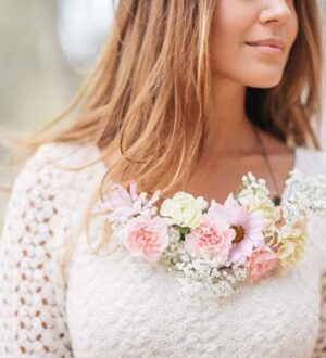 Мастер-класс по изготовлению украшения на шею из цветов