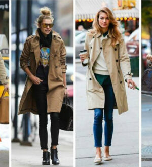 С чем носить женский тренчкот