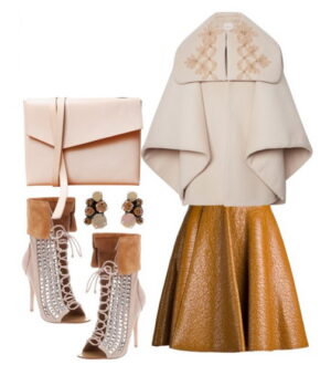 С чем носить женский кейп