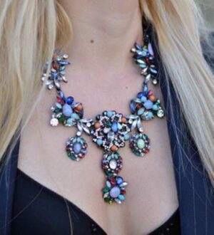 Крупное ожерелье — стильное украшение