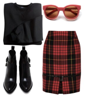 С чем носить шерстяную юбку карандаш