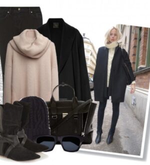 Советы как носить водолазку с джинсами