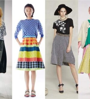 18 стильных образов с юбкой миди на весну-лето 2015