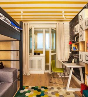 Интерьер детской комнаты площадью 14 кв.м.