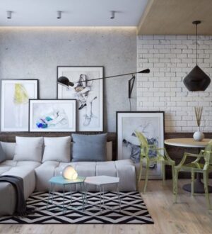 Интерьер симпатичной маленькой двухкомнатной квартиры