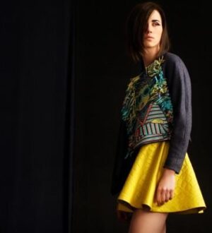 Коллекция женской одежды с вышивкой в стиле миньонов от Jessie Lecomte Fall 2015