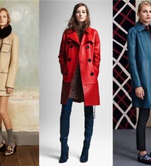 Модные женские кожаные пальто 2015-2016