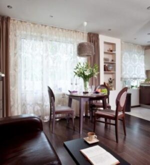 Интерьер маленькой квартиры-студии 33 кв.м.