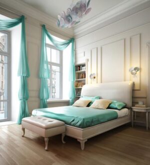 Как украсить интерьер спальни с помощью штор