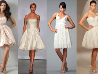 Выбираем короткие свадебные платья для модных невест