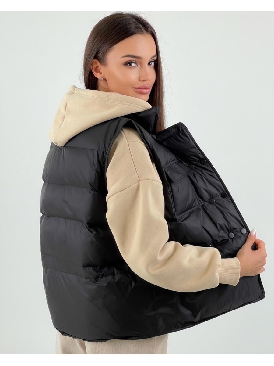 женские пуховые жилеты