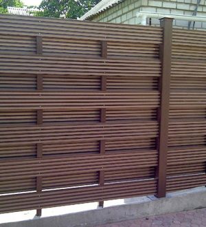 Композитные заборы из древесно-полимерного композита