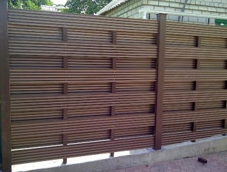 Композитные заборы из древесно-полимерного композита