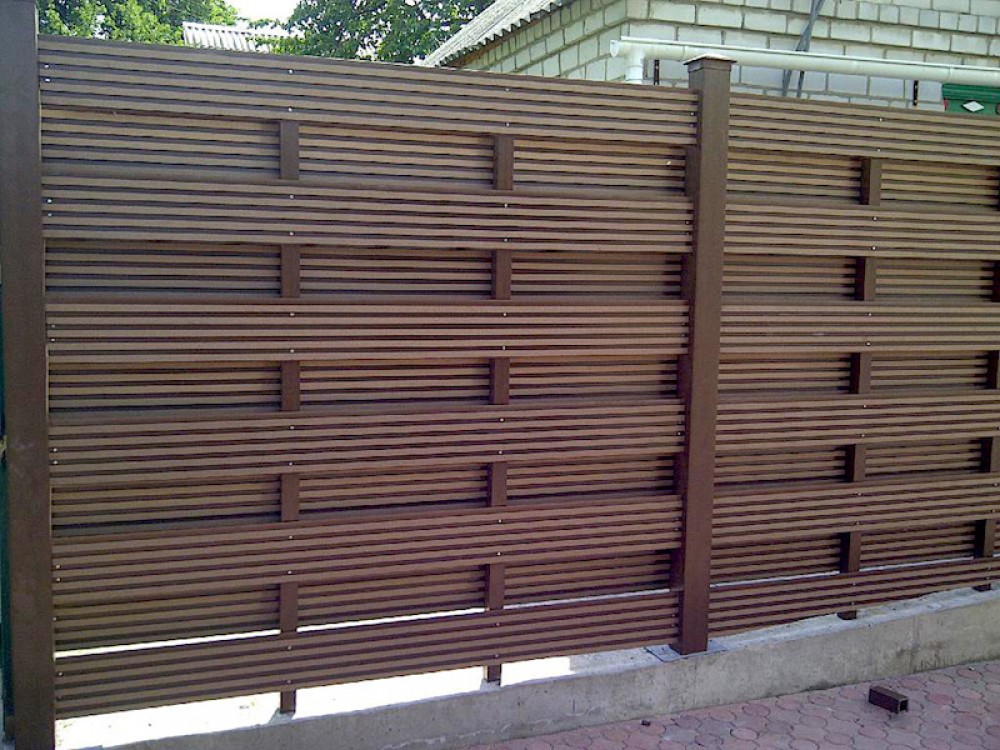 Композитные заборы из древесно-полимерного композита