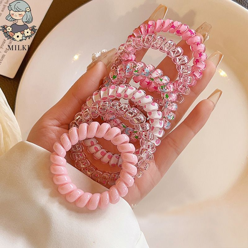 Резинки для волос спираль, резинки для волос пружинки 6шт - купить с доставкой по выгодным ценам в интернет-магазине OZON (1026345882)