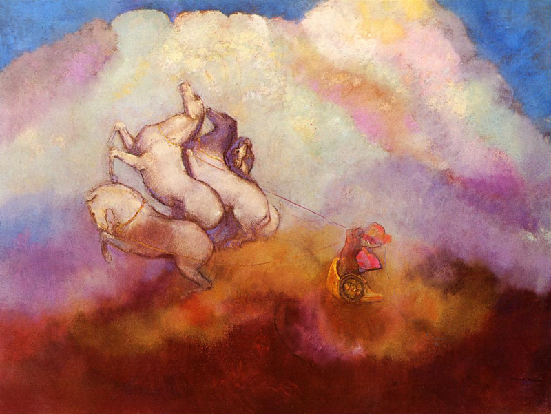 Картина маслом Фаэтон. Художник Андреев Б.