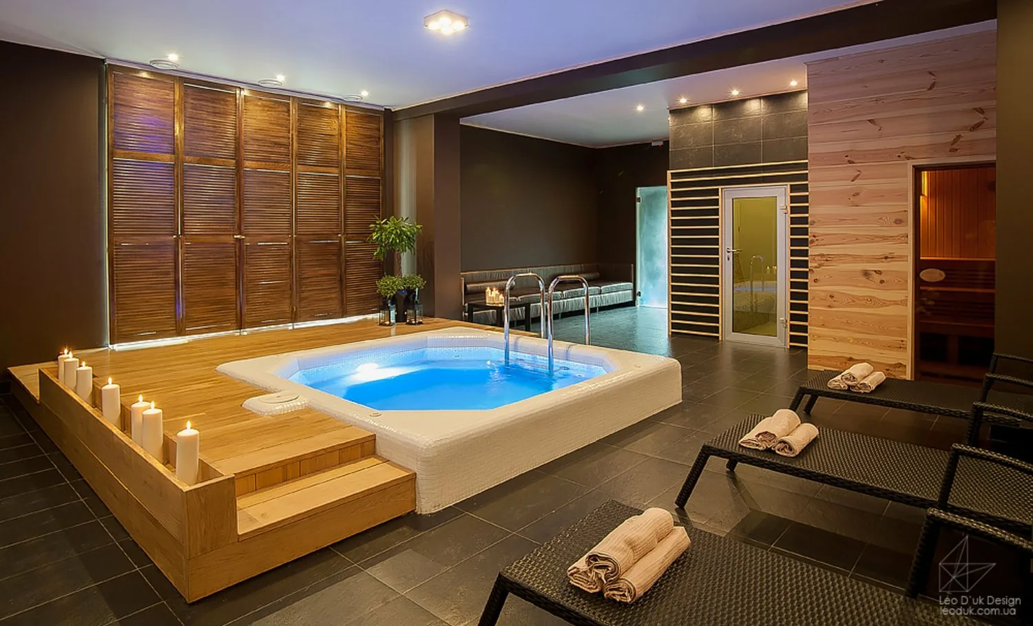 Спа центр с бассейном и баней для расслабления и восстановления сил